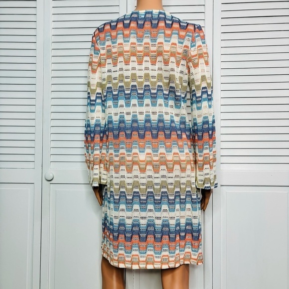 TRINA TURK Multicolor V-Neck Dress Size Medium - Picture 6 of 6